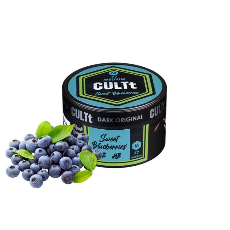 Табак CULTt Medium M77 Sweet Blueberries (Сладкая Черника) 100 грамм 