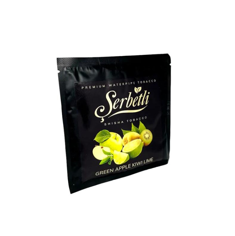 Табак Serbetli Green Apple Kiwi Lime (Яблоко Киви Лайм) 100 грамм 