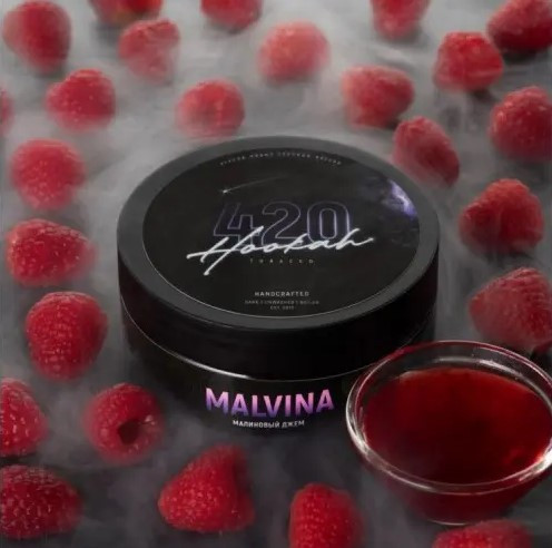 Табак 420 Malvina (Малина) 250 грамм  в интернет магазине кальянов фото 1