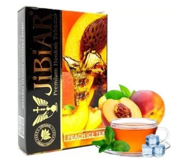 Табак Jibiar Peach Ice Tea (Персик Чай Лед) 50 грамм в интернет магазине кальянов фото 1