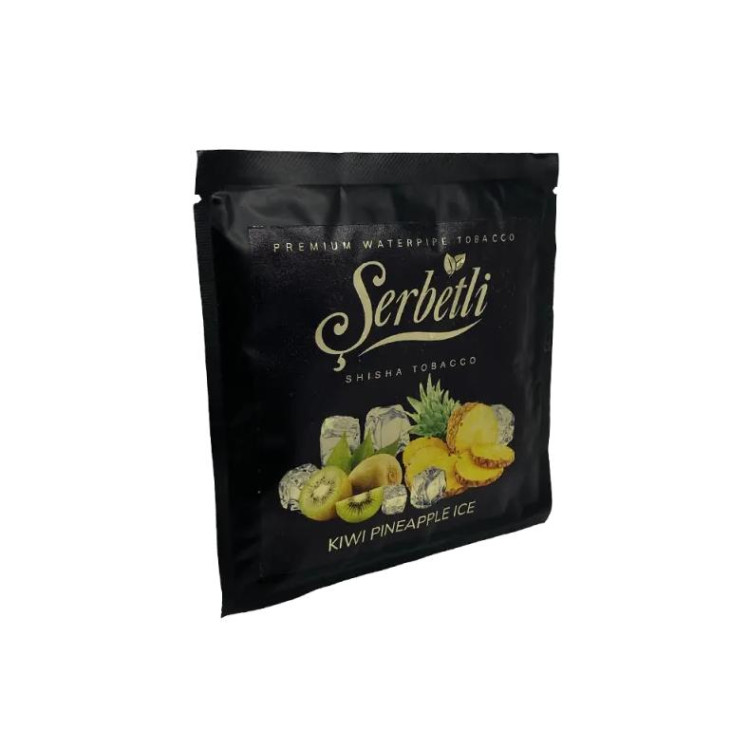 Табак Serbetli Kiwi Pineapple Ice (Киви Ананас Лёд) 100 грамм в интернет магазине кальянов фото 1
