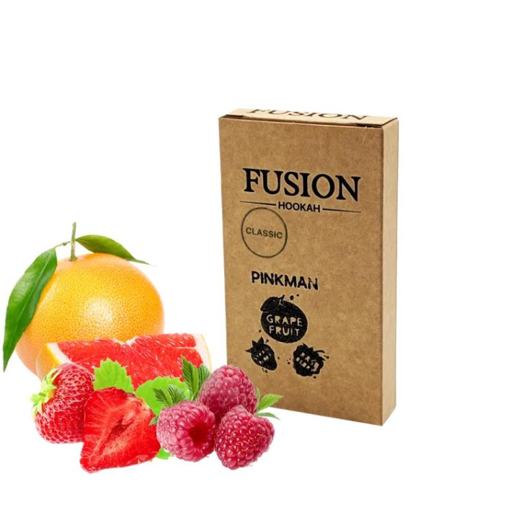 Табак Fusion Classic Pinkman (Клубника Малина Грейпфрут) 100 грамм в интернет магазине кальянов фото 1