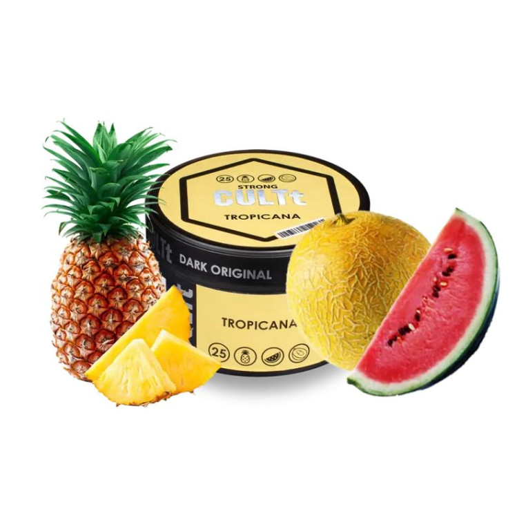 Тютюн CULTt DARK STRONG DS25 Tropicana (Ананас Арбуз Диня) 100 грамм в интернет магазине кальянов фото 1
