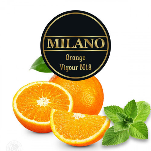 ТАБАК MILANO ORANGE VIGOUR M18 (АПЕЛЬСИН МЯТА) 50 ГРАММ    
