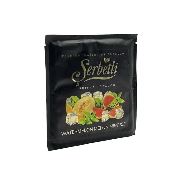 Табак Serbetli Watermelon Melon Mint Ice (Арбуз Дыня Мята Лёд) 100 грамм в интернет магазине кальянов фото 1