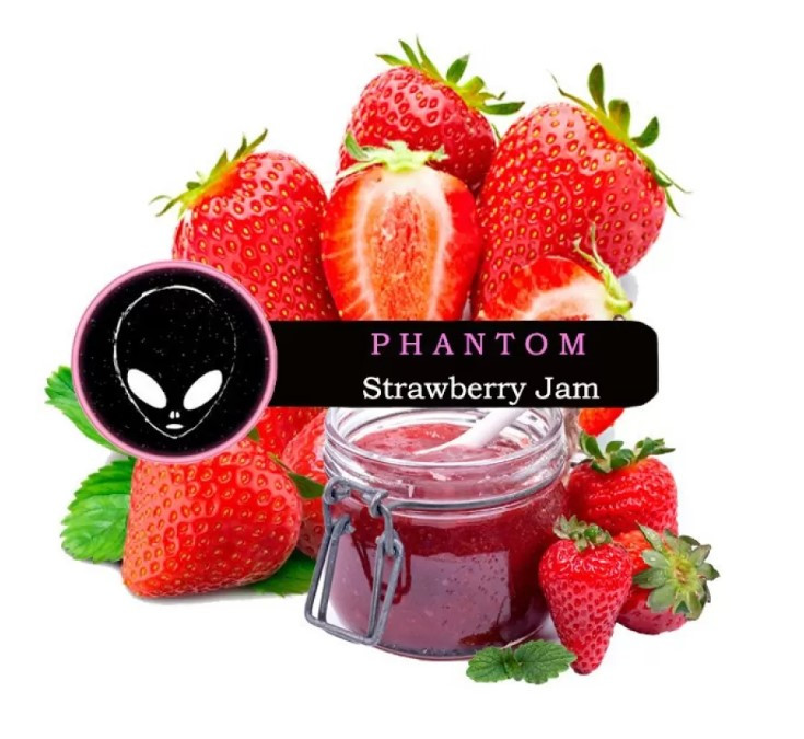 Табак Phantom Soft Strawberry Jam (Клубника Джем) 50 грамм в интернет магазине кальянов фото 1
