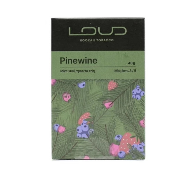 Табак Loud Pinewine (Микс хвои, трав и ягод) 40 грамм в интернет магазине кальянов фото 1