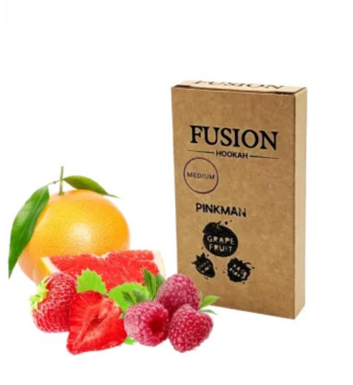 Табак Fusion Medium Pinkman (Клубника Малина Грейпфрут) 100 грамм в интернет магазине кальянов фото 1