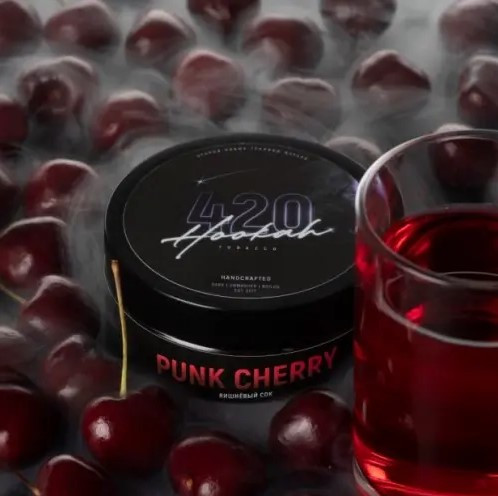 Табак 420 Punk Cherry (Тёмная Вишня) 250 грамм  в интернет магазине кальянов фото 1