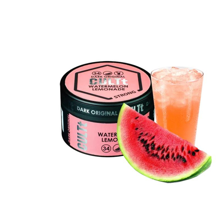 Табак CULTt Strong DS34 Watermelon lemonade (Арбузный Лимонад) 100 грамм в интернет магазине кальянов фото 1