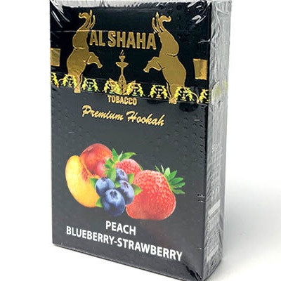 Табак Al Shaha - Персик Черника Клубника (Peach Blueberry Strawberry) 50 грамм  