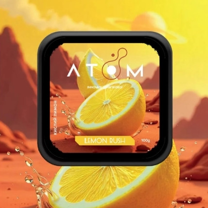 Табак Atom Lemon Rush (Кислий лимон) 100 грамм 