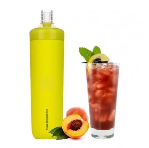 Электронная сигарета Geek Bar X6000 Peach Mint Iced Tea (Персик, Мята, Ледяной чай)  в интернет магазине кальянов фото 1