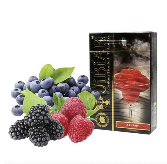 Табак Jibiar Azbary (Малина, Черника, Ежевика) 50 грамм 