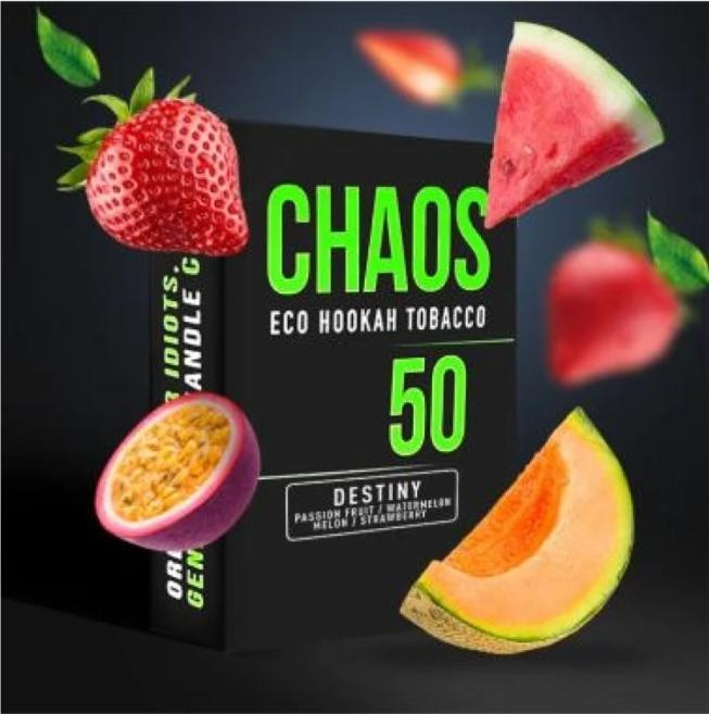 Табак Chaos Destiny (Маракуйя, Дыня, Арбуз, Клубника) 50 грамм  