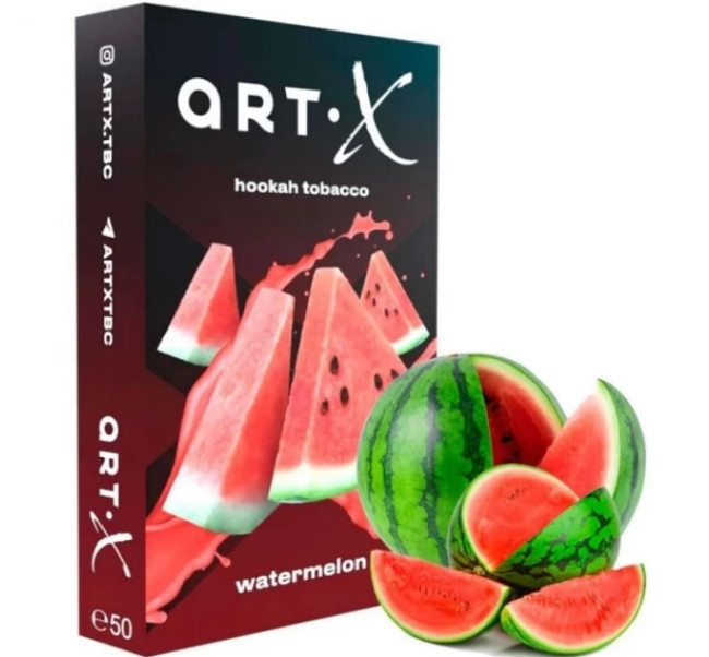 Табак Art X Watermelon (Арбуз) 50 грамм    в интернет магазине кальянов фото 1