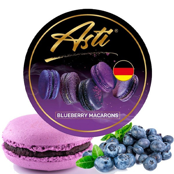 Табак Asti Blueberry Macarons (Черника Макарон) 100 Гр 