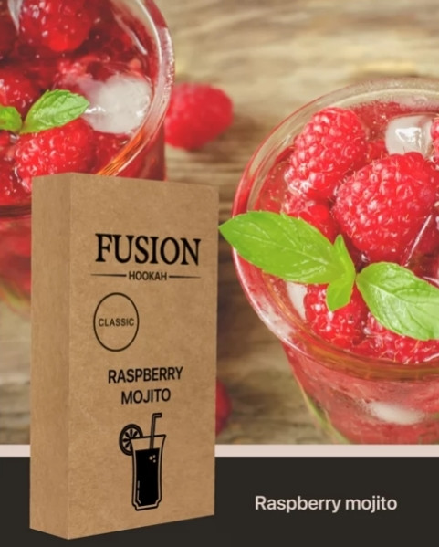 Табак Fusion Classic - Малиновый Мохито (Raspberry Mojito) 100 Грамм  в интернет магазине кальянов фото 1