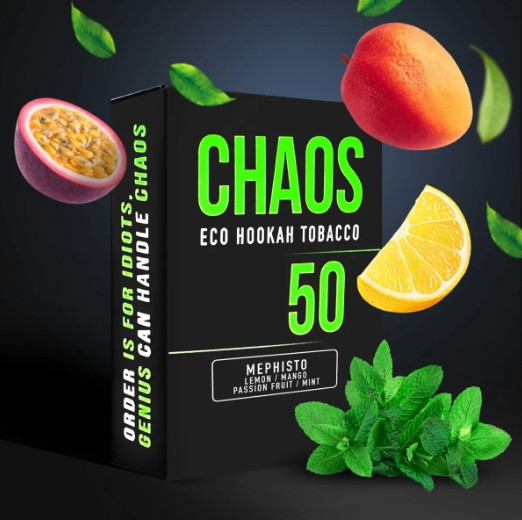 Табак Chaos Mephisto (Лимон, Манго, Маракуйя, Мята) 50 грамм  