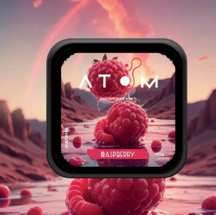 Табак Atom Raspberry (Малина) 100 грамм 