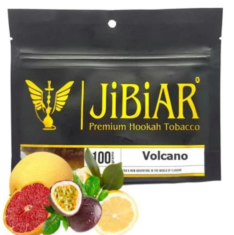 Табак Jibiar Volcano (Дыня Грейпфрут Маракуйя Мускатный лимон) 100 грамм реплика в интернет магазине кальянов фото 1