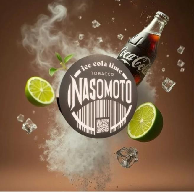 Табак Nasomoto Ice Cola Lime (Лед Кола Лайм) 50 грамм 