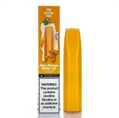 Электронная сигарета Geek Bar PRO 1500 Aloe Mango Melon Ice (Алое Манго Дыня Айс) в интернет магазине кальянов фото 1
