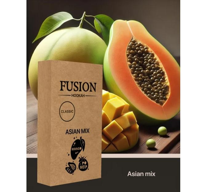 Табак Fusion Classic Asian mix (Манго Помело Папайя) 100 грамм в интернет магазине кальянов фото 1