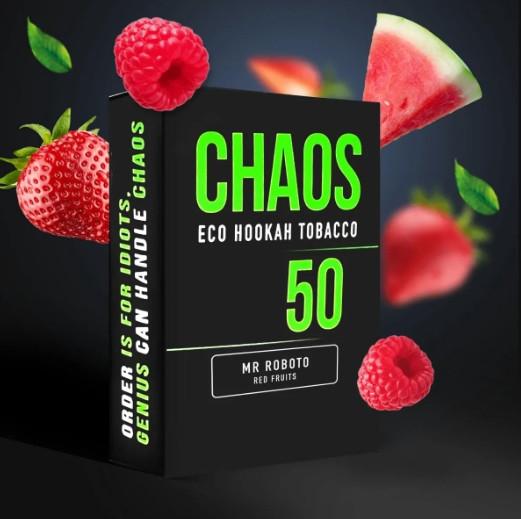 Табак Chaos Mr Roboto (Арбуз, Клубника, Малина) 50 грамм  в интернет магазине кальянов фото 1