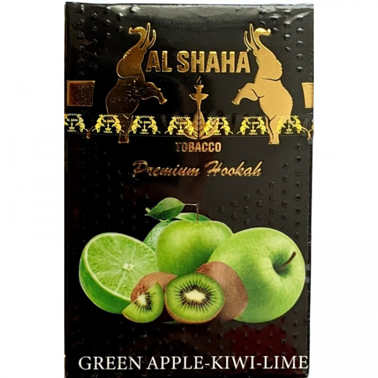 Табак Al Shaha Яблоко Киви Лайм (Green Apple Kiwi Lime) 1000 грамм  