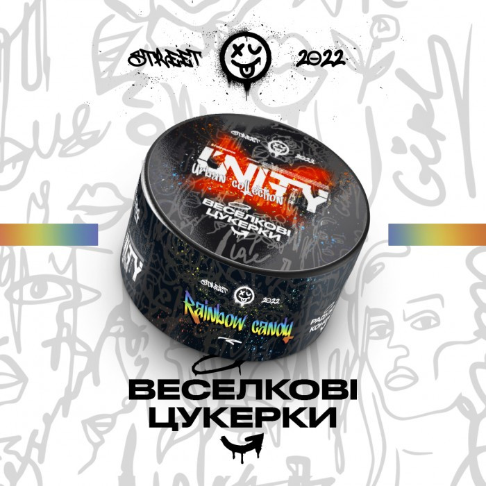 Табак Unity Urban Collection Rainbow Candy (Радужные Конфеты) 100 грамм 