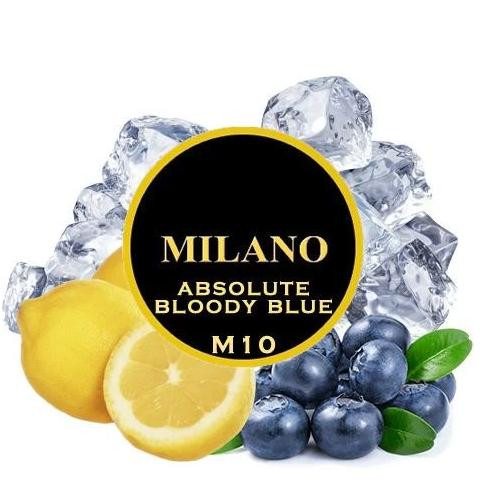 Табак Milano M10 Absolute Bloody Blue (Лед, Лимон, Черника) 100 грамм 