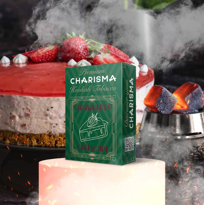 Табак CHARISMA Strawberry Cheesecake (Клубничный Чизкейк) 50 грамм в интернет магазине кальянов фото 1