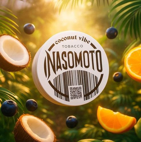 Табак Nasomoto Coconut Vibe (Коконат Вайб) 50 грамм в интернет магазине кальянов фото 1