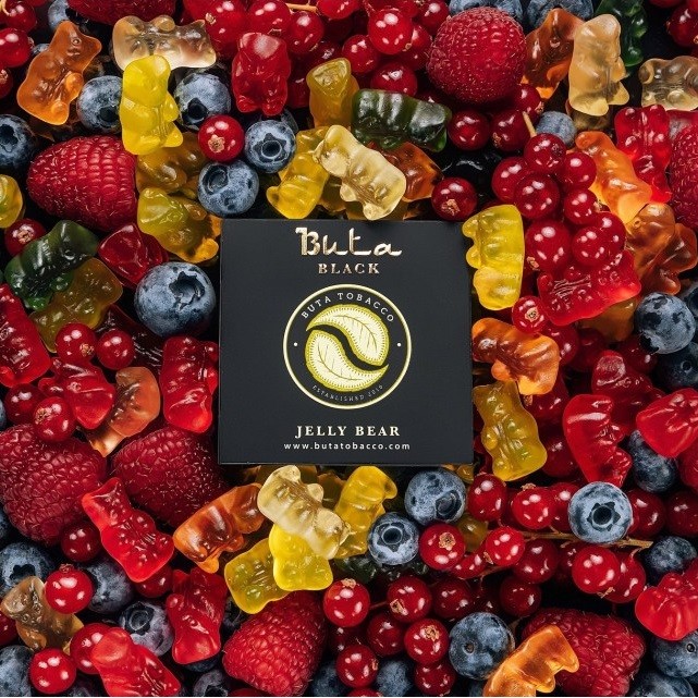 Табак Buta Black - Jelly Bear (Желейные Мишки) 20 грамм в интернет магазине кальянов фото 1