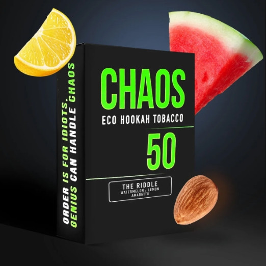 Табак Chaos The Riddle (Арбуз, Лимон, Амаретто) 50 грамм  в интернет магазине кальянов фото 1
