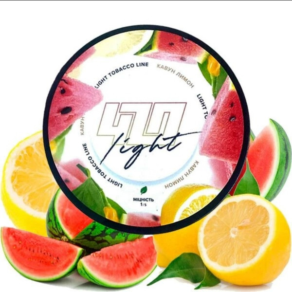 Табак 420 Light Арбуз Лимон 100 грамм     