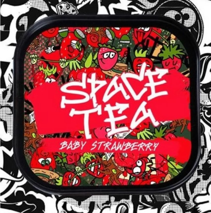 Чайная смесь Space Tea Baby Strawberry (Земляника) 40 грамм  в интернет магазине кальянов фото 1