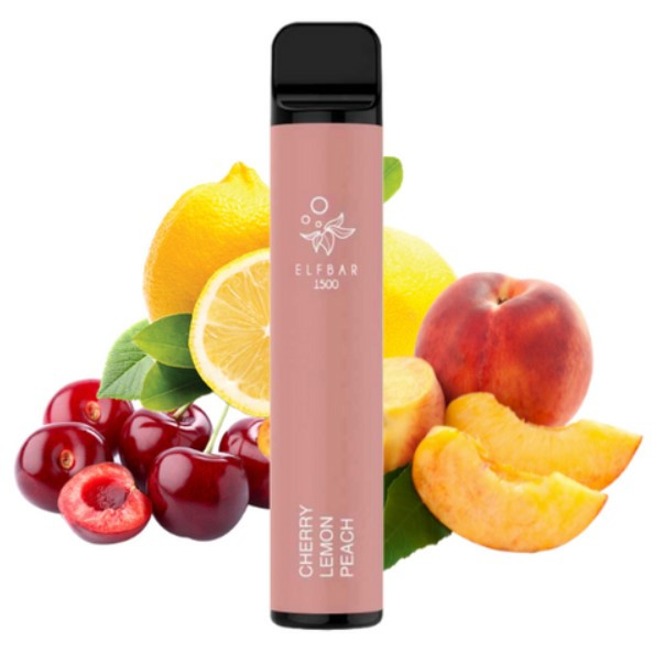Одноразовая POD система Elf Bar 1500 Cherry lemon peach (Вишня Персик Лимон) в интернет магазине кальянов фото 1