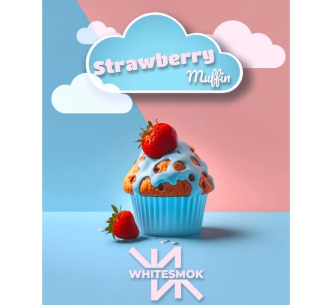 Табак White Smok Strawberry Muffins (Клубничные маффины) 50 грамм в интернет магазине кальянов фото 1