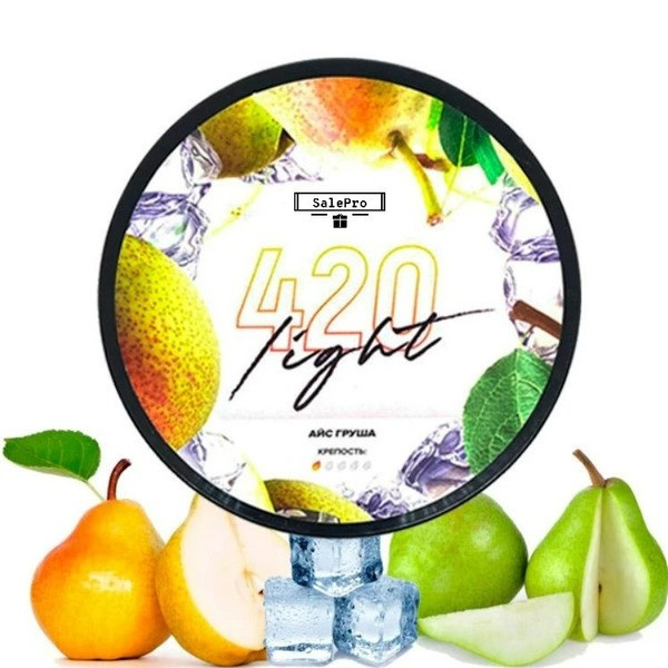 Табак 420 Light Лед Груша 100 грамм     