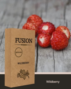 ТАБАК FUSION MEDIUM - WILDBERRY (ЗЕМЛЯНИКА) 100 ГРАММ