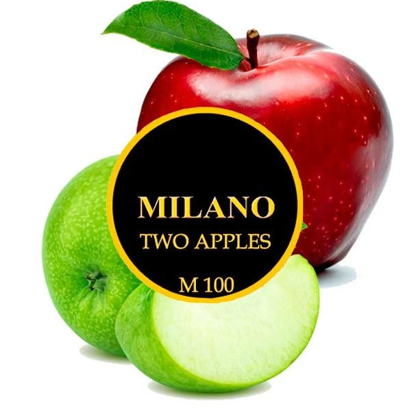 Табак Milano M100 Two Apples (Двойное Яблоко) 100 грамм в интернет магазине кальянов фото 1