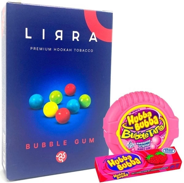 Табак Lirra Bubble Gum (Сладкая Жвачка) 50 грамм  в интернет магазине кальянов фото 1