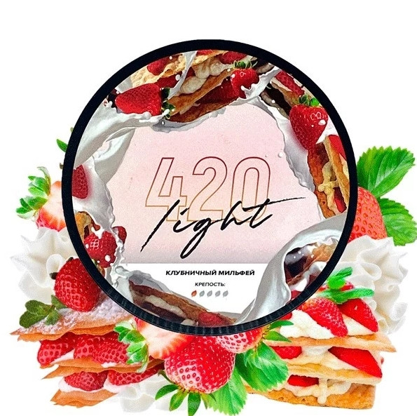 Табак 420 Light Клубничный милфей 40 грамм 