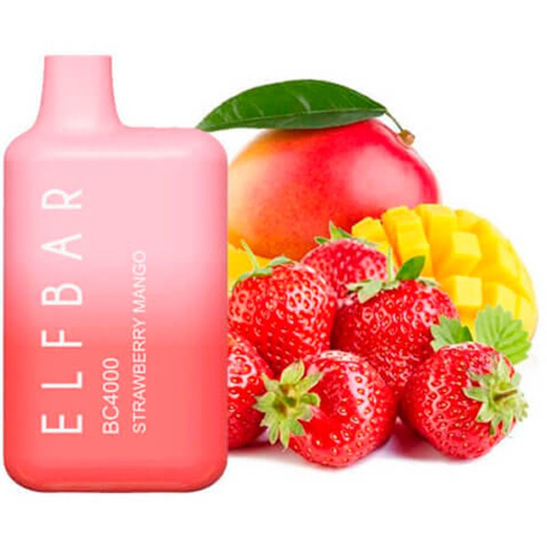 Одноразовая Pod система Elf Bar BC4000 Strawberry Mango (Клубника Манго) 