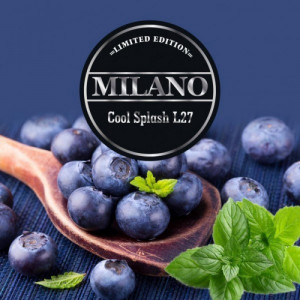 ТАБАК MILANO LIMITED EDITION COOL SPLASH L27 (ЧЕРНИКА МЯТА) 100 ГРАММ 