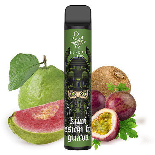 Одноразовая POD система Elf Bar Lux 1500 Kiwi Passionfruit Guava (Киви Маракуйя Гуава)   