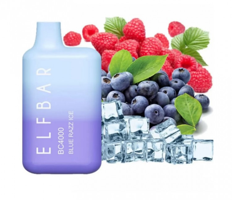 Одноразовая Pod система Elf Bar BC4000 Blue Razz Ice (Голубая малина со Льдом) в интернет магазине кальянов фото 1