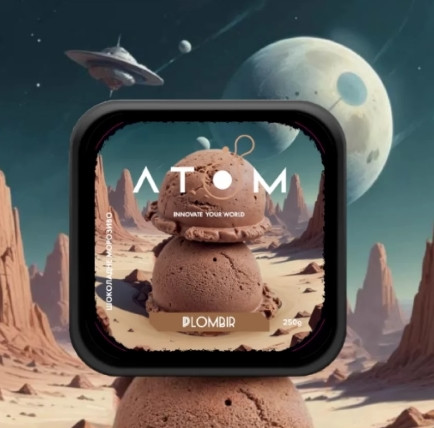 Табак Atom Plombir (Шоколадное мороженое) 200 грамм  